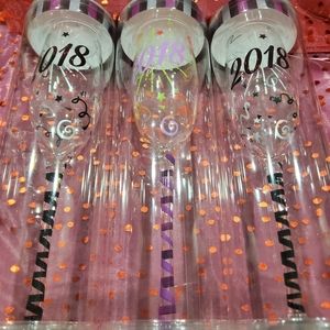 👻Decorated 2018 Wine Glasses👻